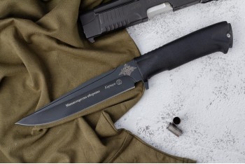 Нож Коршун - эластрон с символикой Министерство Обороны