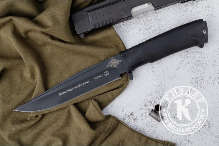 Нож Коршун - эластрон с символикой Министерство Обороны 