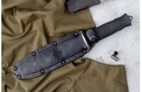 Нож Сталкер - эластрон с символикой Министерство Обороны 