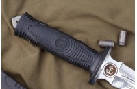 Нож Сталкер - эластрон/серрейтор c символикой Морская Пехота 