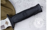 Нож Сталкер - эластрон с символикой МВД 