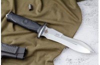 Нож Сталкер - эластрон с символикой МВД 