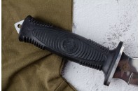 Нож Сталкер - эластрон с символикой МВД 