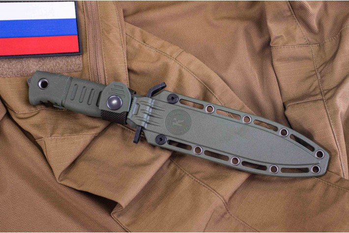 Чехол пластиковый на нож Витязь Т, Витязь олива 