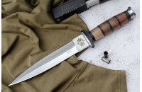 Нож КО-2 - дерево/кожа с символикой Следственный комитет 