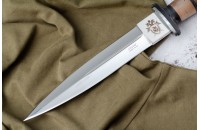 Нож КО-2 - дерево/кожа с символикой Следственный комитет 