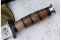 Нож КО-2 - дерево/кожа с символикой Следственный комитет 