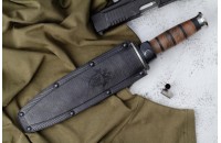 Нож КО-2 - дерево/кожа с символикой Следственный комитет 