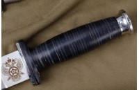 Нож КО-2 - кожа с символикой СВР 