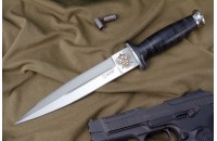 Нож КО-2 - кожа с символикой СВР 