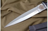 Нож КО-2 - кожа с символикой СВР 