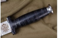 Нож КО-2 - кожа с символикой СВР 