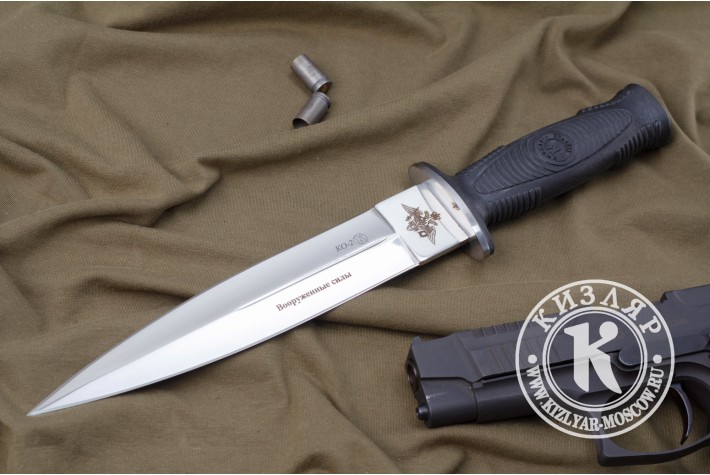Нож КО-2 - эластрон с символикой Вооруженных сил 