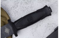 Нож КО-2 - черный/эластрон с символикой МВД 