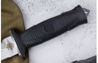 Нож Комбат - полированный с символикой МВД 