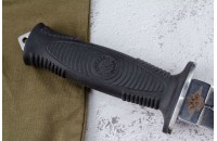 Нож Комбат - полированный с символикой МВД 