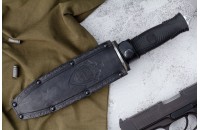 Нож Комбат - полированный с символикой УФСБ по Рд 