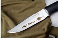 Нож Ш-5 Барс - дерево/кожа с символикой МВД 