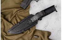 Нож Ш-5 Барс - дерево/кожа с символикой МВД 