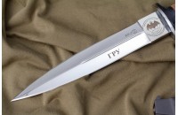 Нож КО-2 - дерево/кожа с символикой ГРУ 