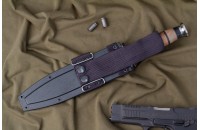 Нож КО-2 - дерево/кожа с символикой ГРУ 