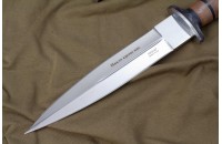 Нож КО-2 - кавказский орех/кожа с символикой ВДВ 