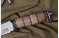 Нож Ш-5 - дерево/кожа с символикой ГРУ 