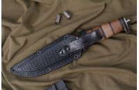 Нож Ш-5 - дерево/кожа с символикой ГРУ 