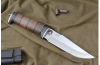 Нож Ш-5 - дерево/кожа c символикой ОМОН 