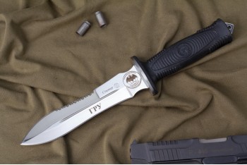 Нож Сталкер - эластрон с символикой ГРУ