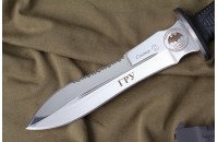 Нож Сталкер - эластрон с символикой ГРУ 