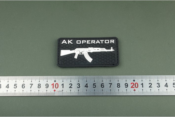 Нашивка из ПВХ AK Operator Black 80х40 