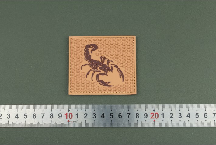 Нашивка из ПВХ СКОРПИОН 80х70 brown 