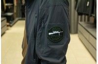 Нашивка из ПВХ Работаю Удаленно 80х86 Олива 