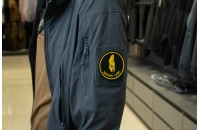 Нашивка из ПВХ Molon Labe 80х80 желтый 