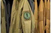 Нашивка из ПВХ Molon Labe 80х80 олива 