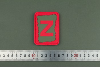 Нашивка из ПВХ Z красная 78х58