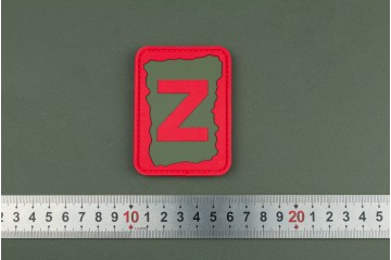 Нашивка из ПВХ Z красная 78х58