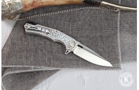 Нож складной А 01 серебро 