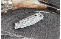 Нож складной А 01 серебро 