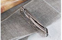 Нож складной А 01 серебро 