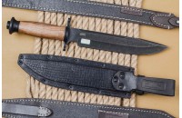 Нож ДВ-2 черный сталь У 8 дерево 