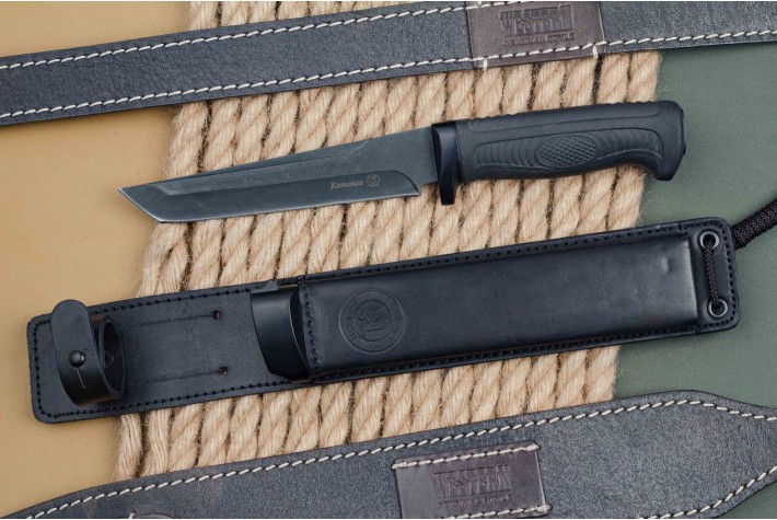 Нож Катанга - черный/эластрон 