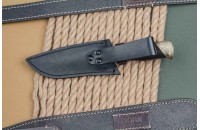 Нож Охотничий-2 дамасск граб художественное литье 