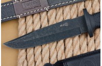 Нож Ш-8 AUS-8 стоунвош черный 