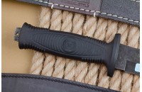 Нож Ш-8 AUS-8 стоунвош черный 