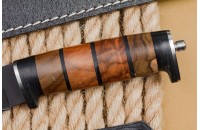 Нож Ш-5 AUS-8 стоунвош черный наборная рукоять 