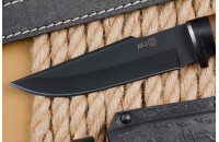 Нож Ш-5 AUS-8 стоунвош черный наборная рукоять 