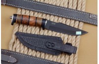 Нож Ш-5 AUS-8 стоунвош черный наборная рукоять 