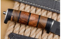 Нож Ш-5 AUS-8 стоунвош черный наборная рукоять 